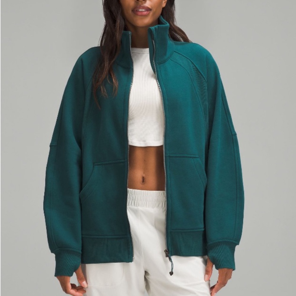 Storm Teal Scuba Oversized zip lululemon